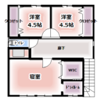 玄関からすぐにキッチンへ、スムーズな動線